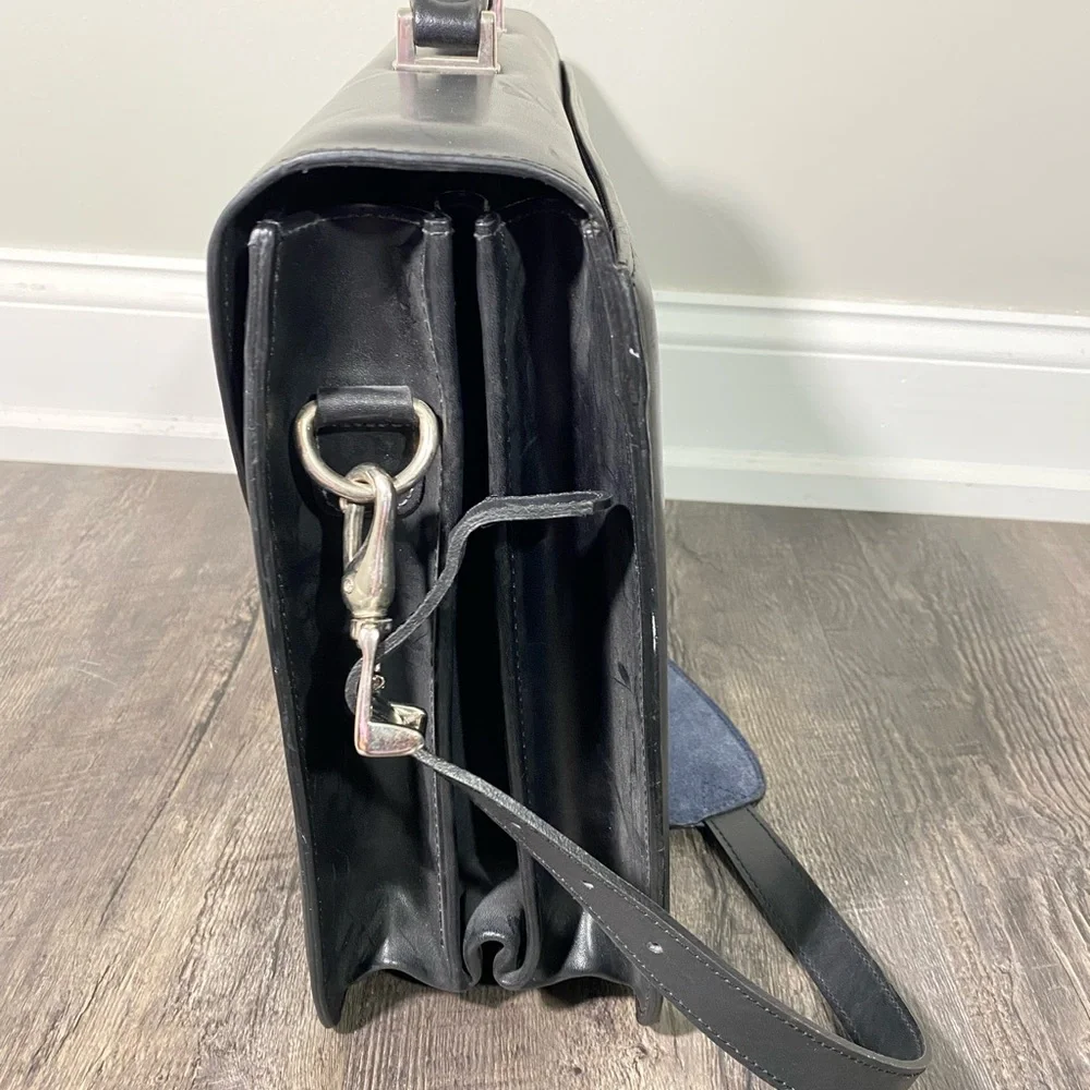 JACK GEORGES Leather Briefcase